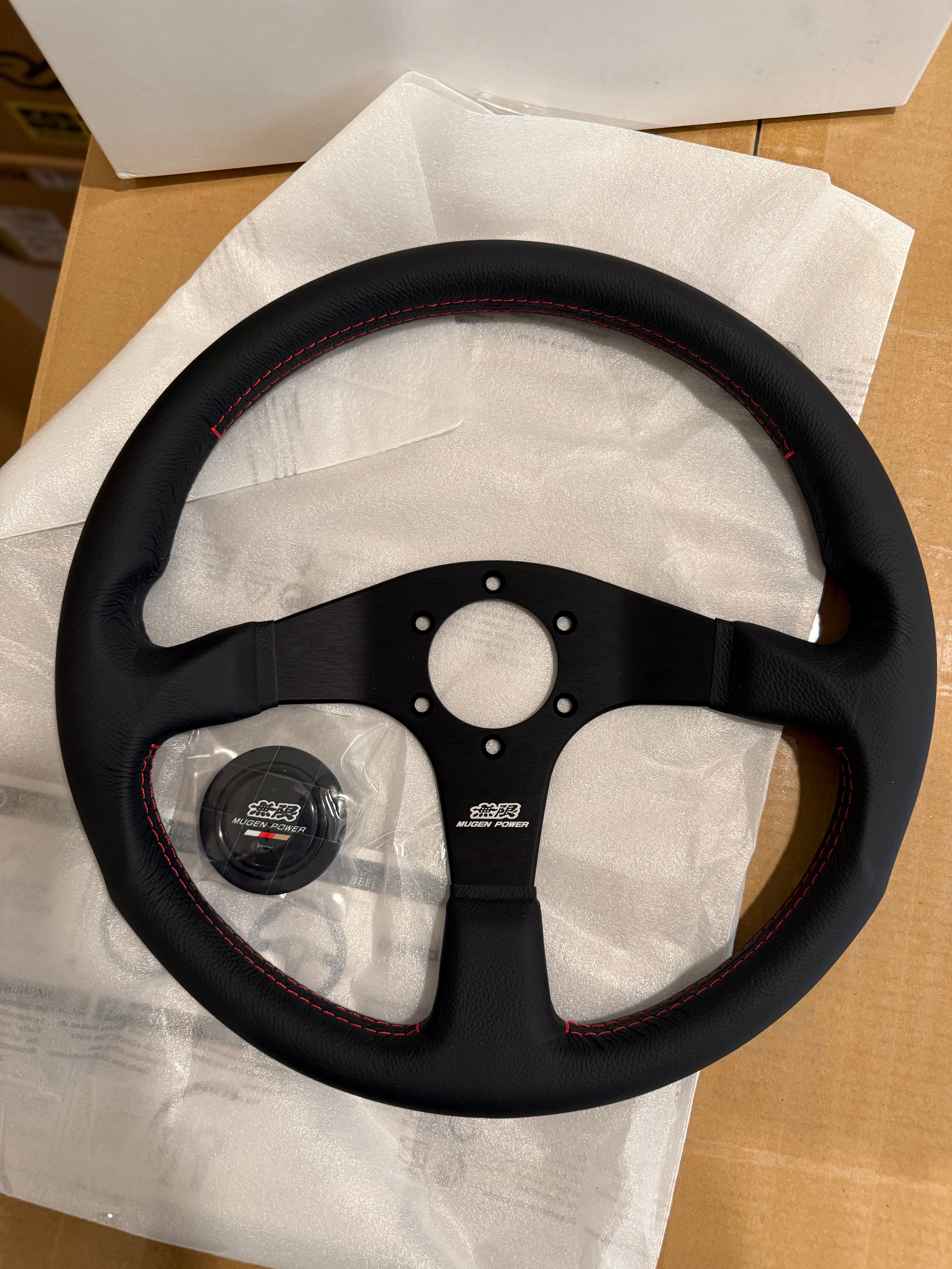 Mugen Racing III 350mm Steering Wheel Leather - WheelFlip