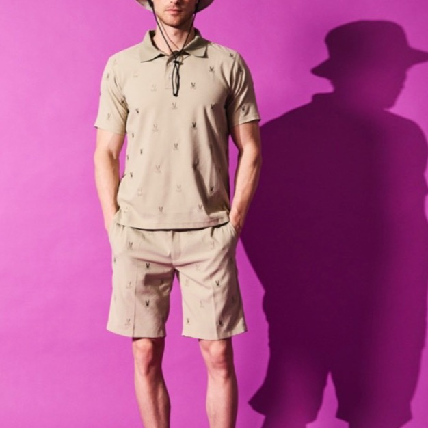 サイコバニー】ゴルフ 総柄シアサッカーセットアップ | Psycho Bunny