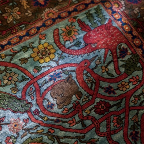 手紡ぎ・草木染めペルシャ絨毯展 ーミーリー工房とソレマニエ・フィニ