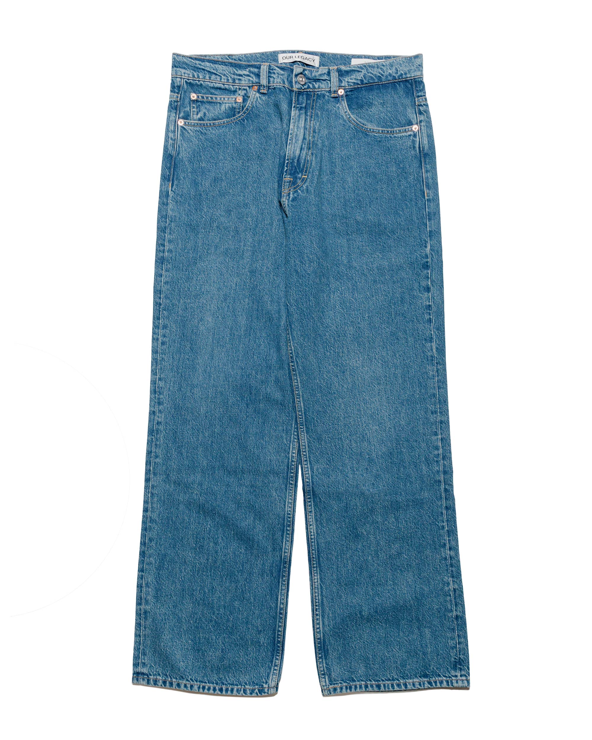 Our Legacy Third Cut Blue Tech Wash Denim