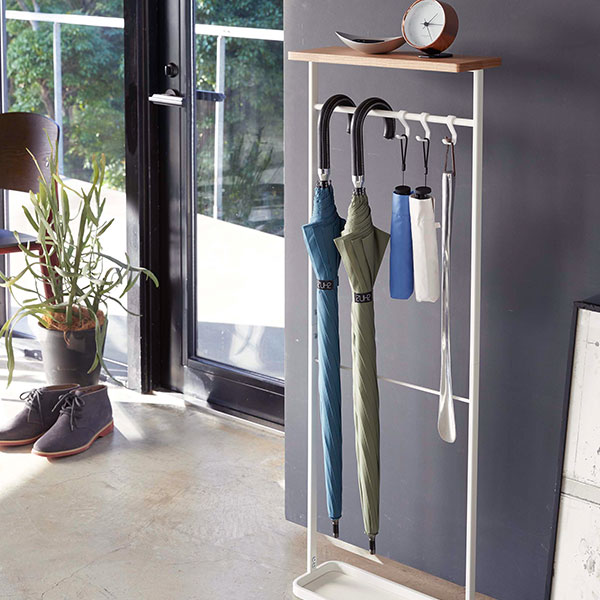 天板付き引っ掛け傘立て タワー 4970 4971（ﾎﾜｲﾄ）