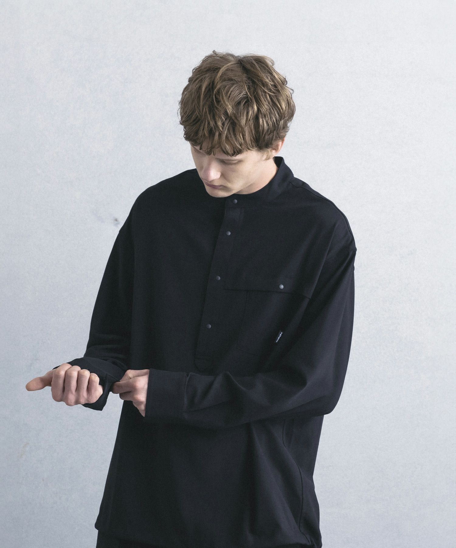 phenix(プラスフェニックス)PULLOVER BAND COLLAR SHIRT プルオーバー