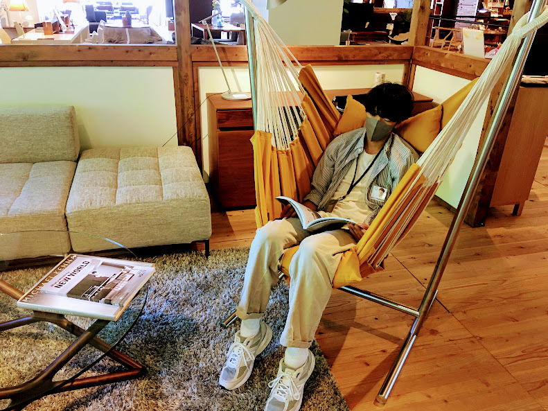 ハンモックチェア コンフォルタ | S.H.S | 新潟で家具や雑貨を扱う