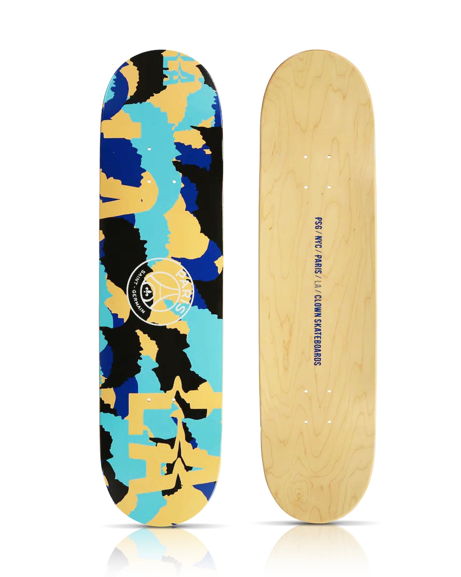 BANKSY x CLOWN SKATEBOARDS x PSG 'Clown Camo LA' (2021) Skateboard