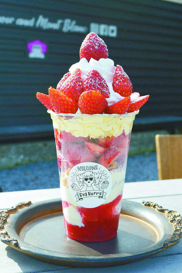 Pig Berry カフェいちごの山パフェ｜馴染店なじみせ｜下野新聞デジタル