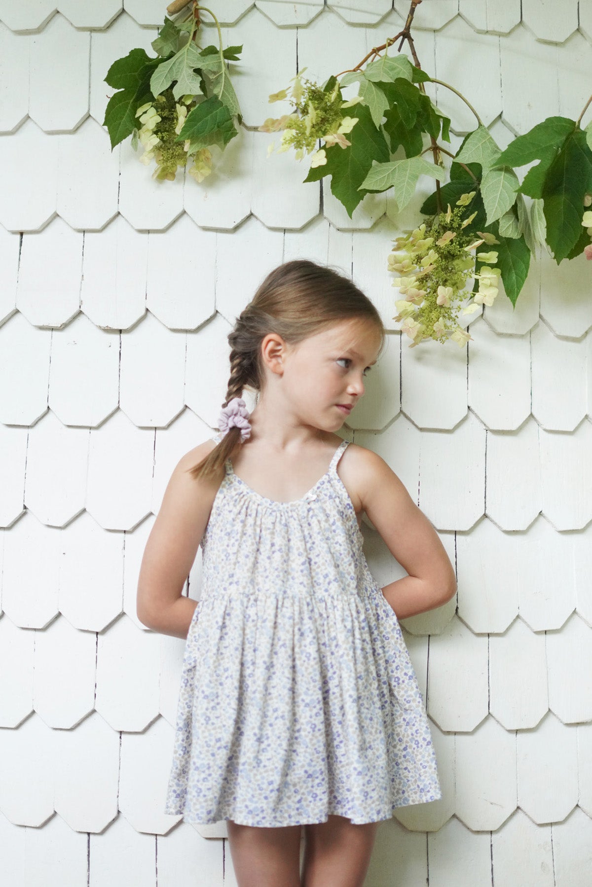 Birdie Tunic, Menagerie Print, Blueberry – Soor Ploom