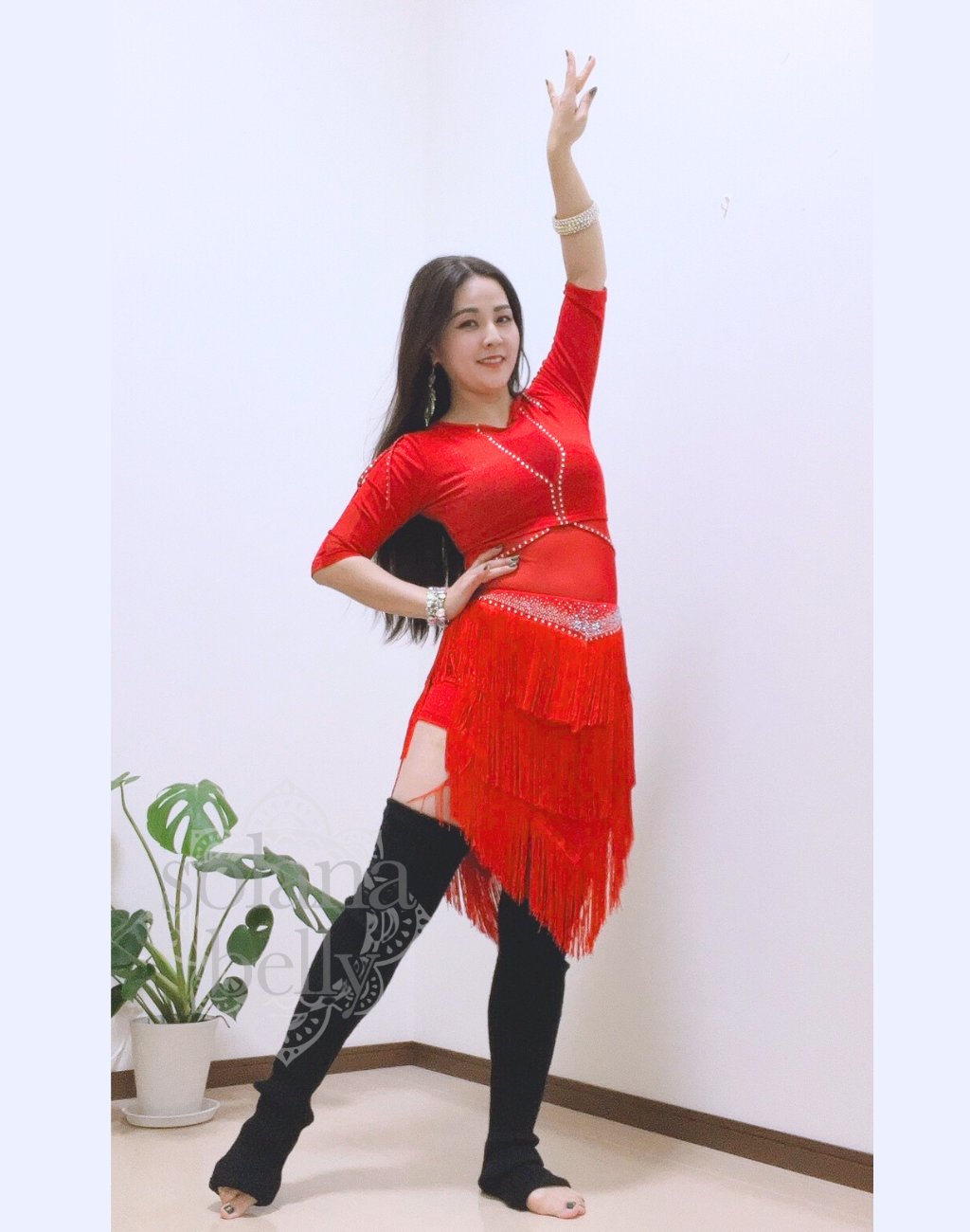 送料無料】即納 ベリーダンス レッスン着 レッスンウェア セットアップ