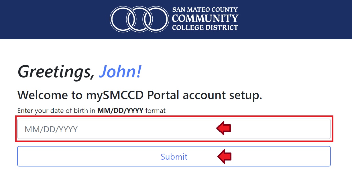 First Time Login | mySMCCD Portal | San Mateo County Community