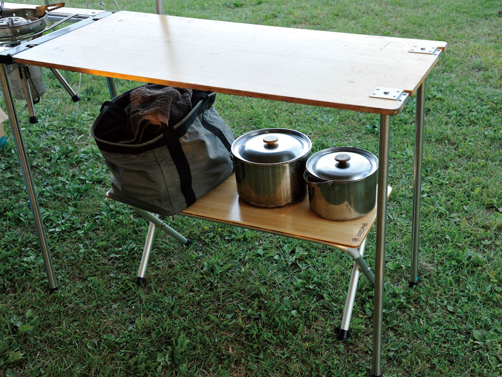 フォールディングシェルフ ロング竹| スノーピーク(Snow Peak)