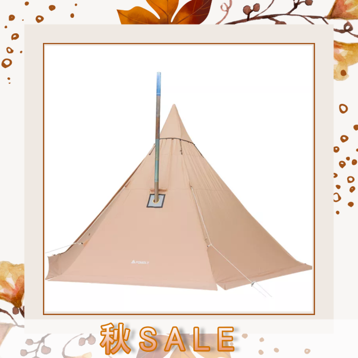 YARN PLUS TC ワンポールテント 2-4人用 TCテント（煙突穴付き）｜POMOLY
