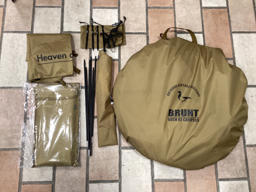 人気アウトドアショップBRUNTのポップアップテントが当店に入荷いたし