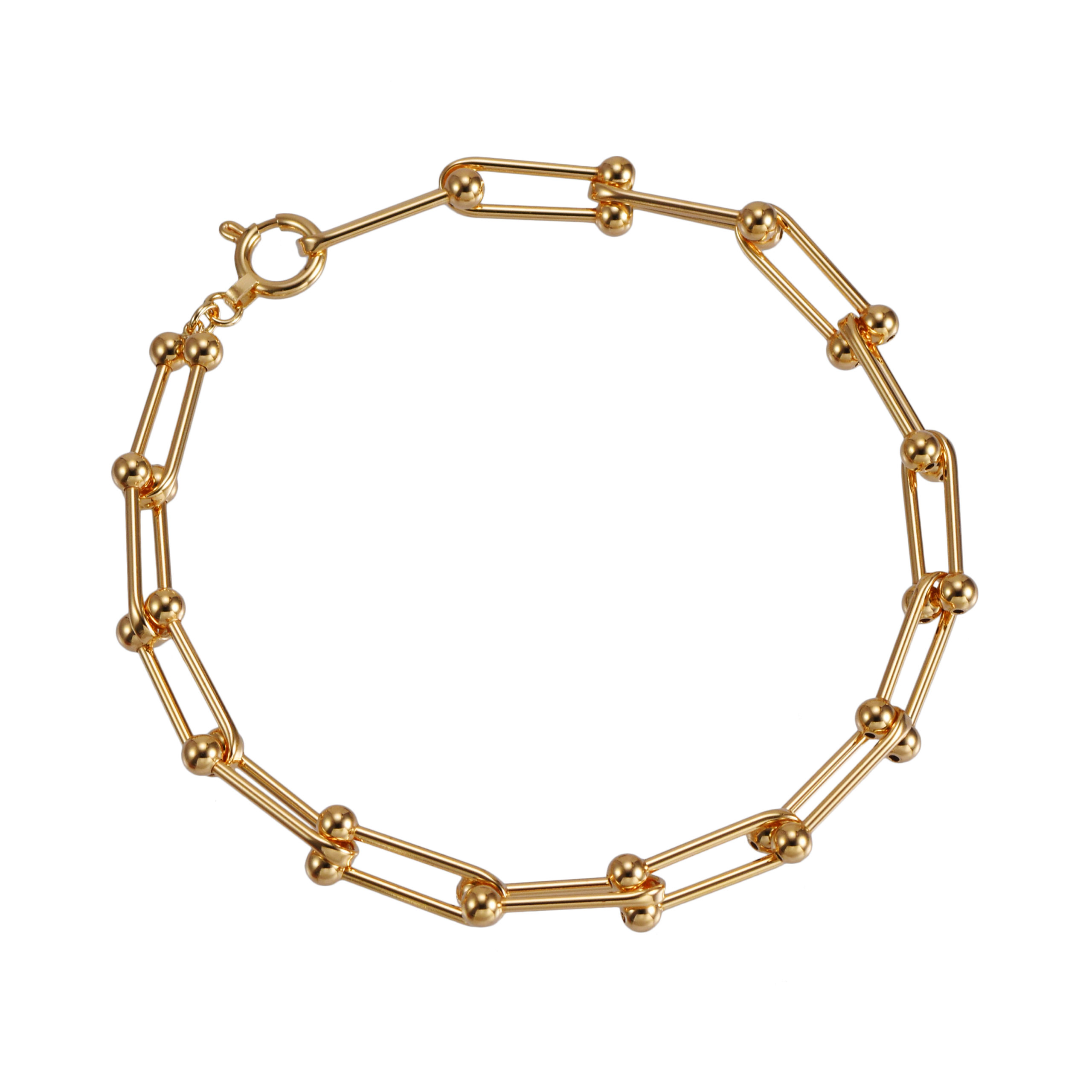 K18 18金 Uリンクチェーン ブレスレット | SPERANZA