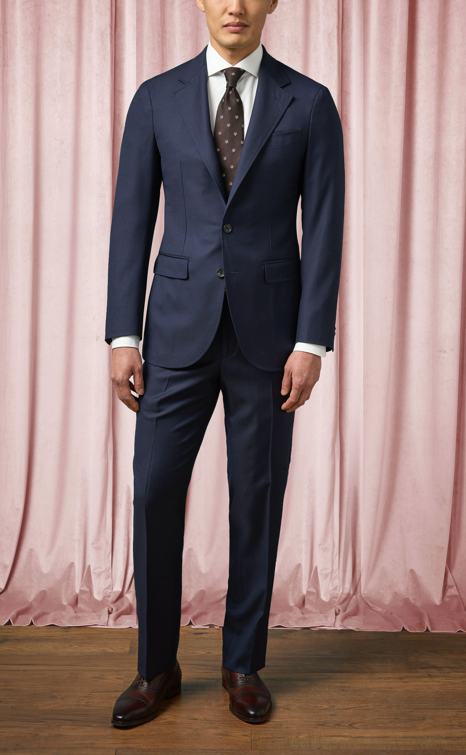 Navy Hopsack Suits | SPIER & MACKAY