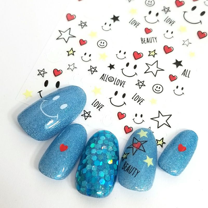 あわちゃんプロデュースネイルシール【スマイルスター】 | 【サルル