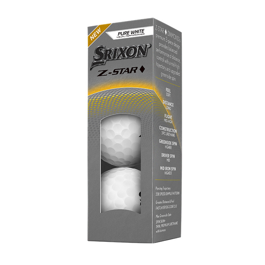 Z-STAR ♢ DIAMOND Golf Balls – Pure White – Dunlop Srixon Sports Asia