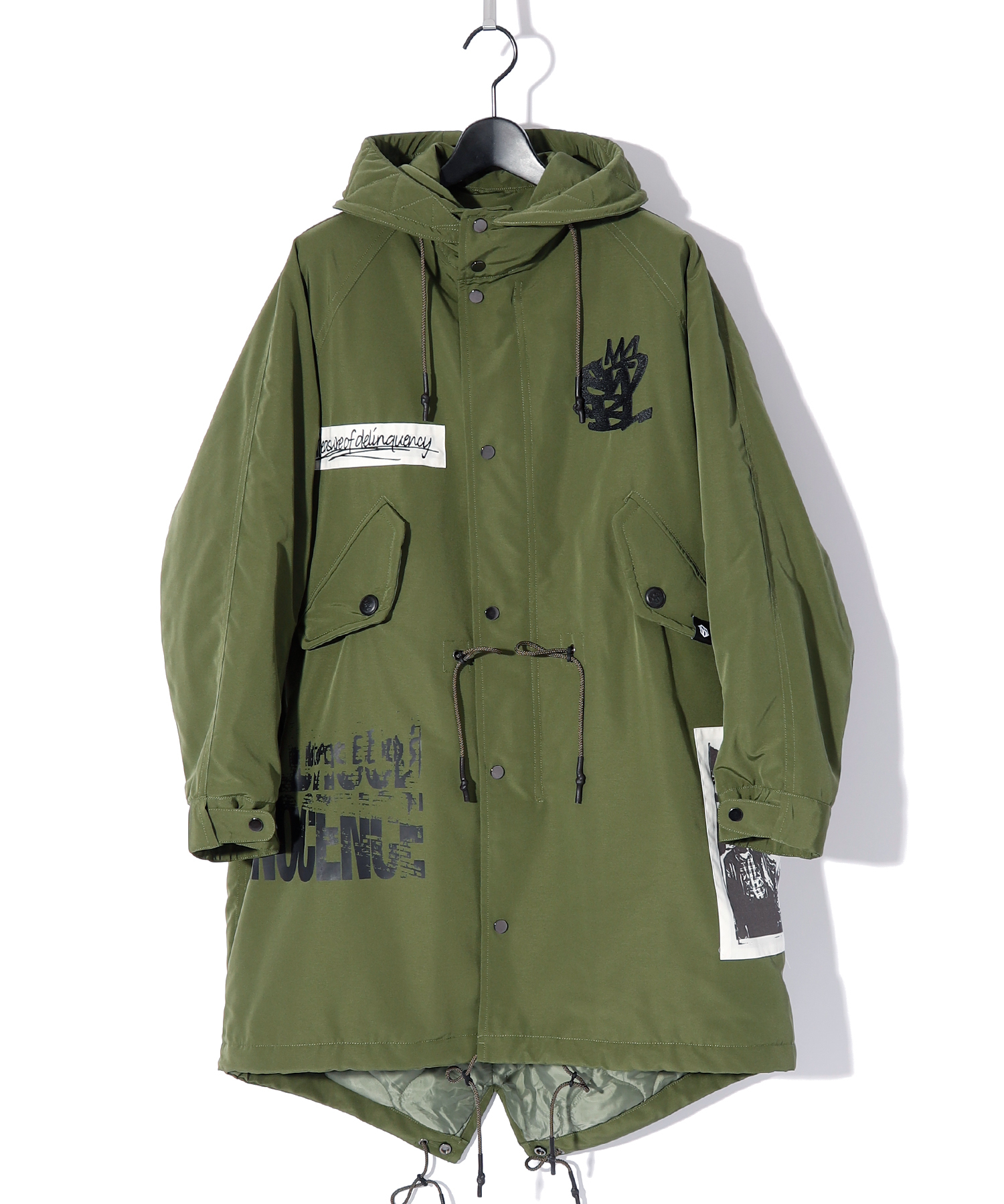 FISHTAIL MODS COAT (GRAPHIC)［KHAKI］ | SWITCHBLADE