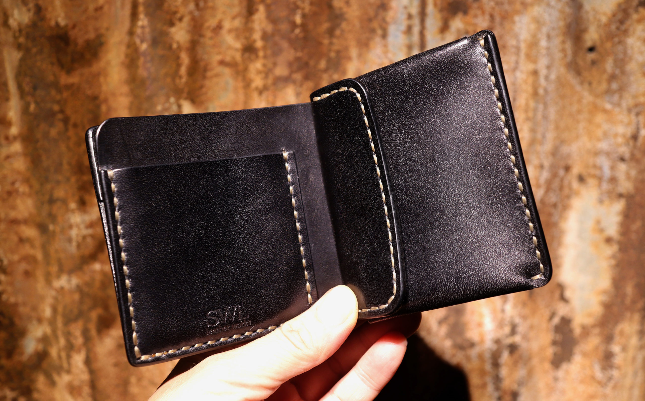 COMPACTWALLETBF-black | RYUJI TASHIMA / atelier SWL