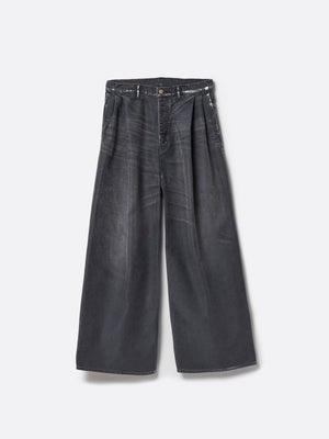 MOLESKINE 2TUCK WIDE BAGGY PANTS .12 [BLACK] – SUBLATIONS
