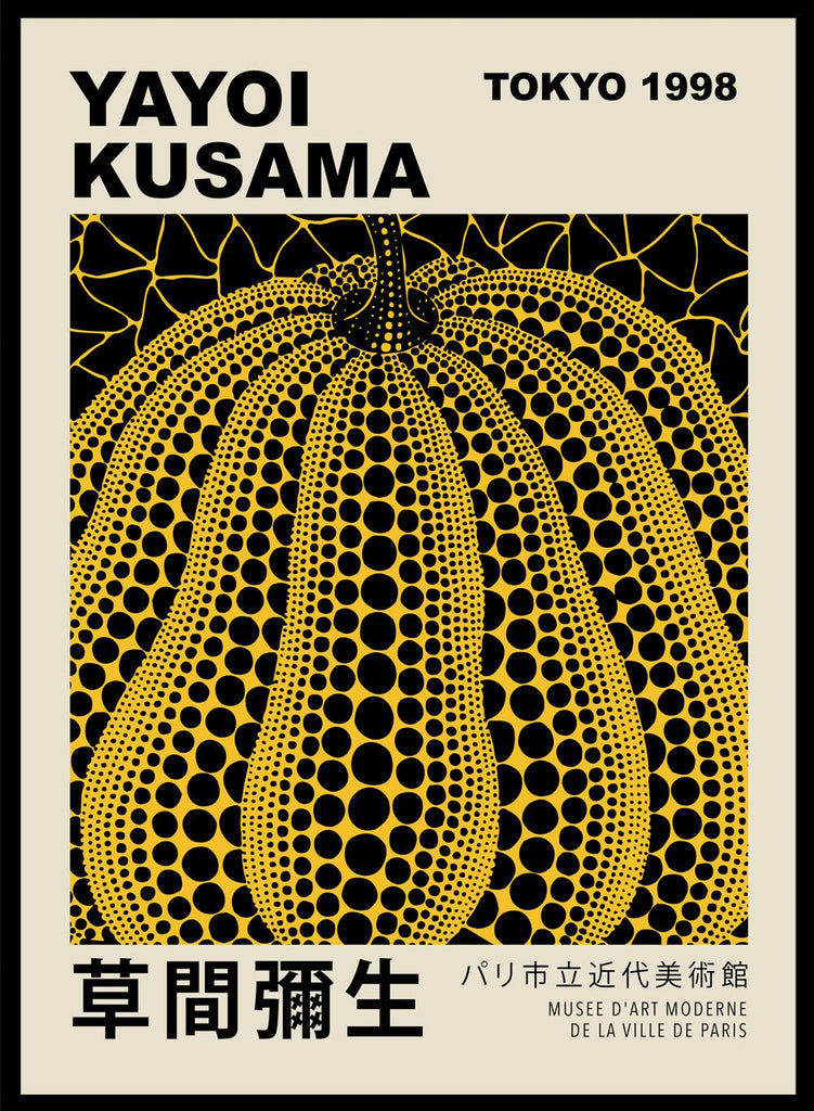 Yayoi Kusama 草間彌生 Pumpkin Forever Exhibition Poster Japanese