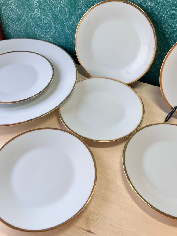 NORITAKE ノリタケ ゴールドライン 洋食器セット 大皿1枚 パン皿5枚