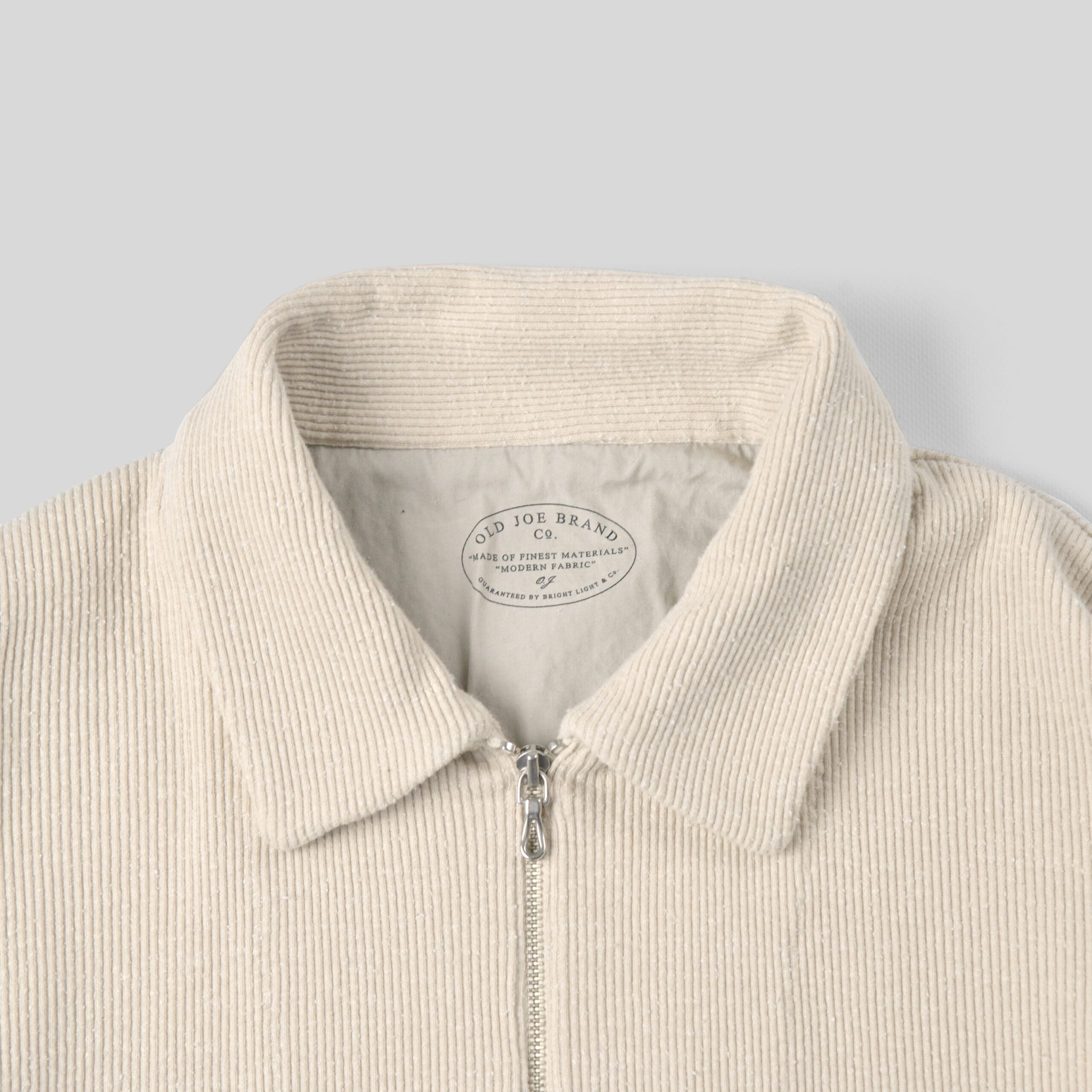 OLD JOE｜QUATER ZIP SILK NEP RIBED SHIRTS- STOTELA clothing store