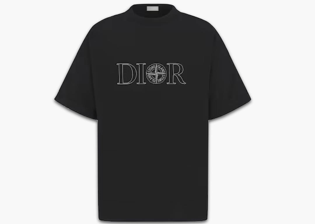 Dior x Stone Island Oversized Fit T-Shirt Black | Hype Clothinga