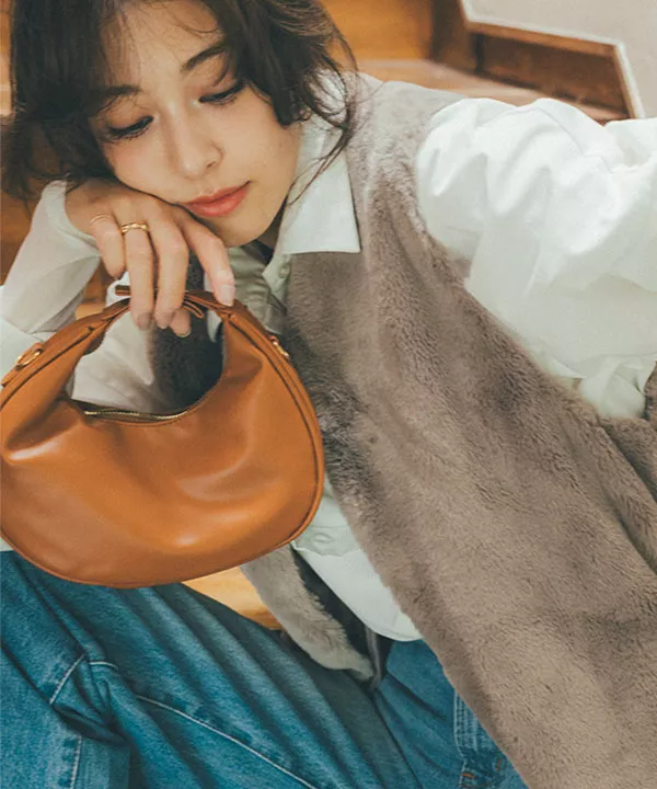 ハーフムーンバッグ [B1548] - レディースファッション通販 神戸レタス