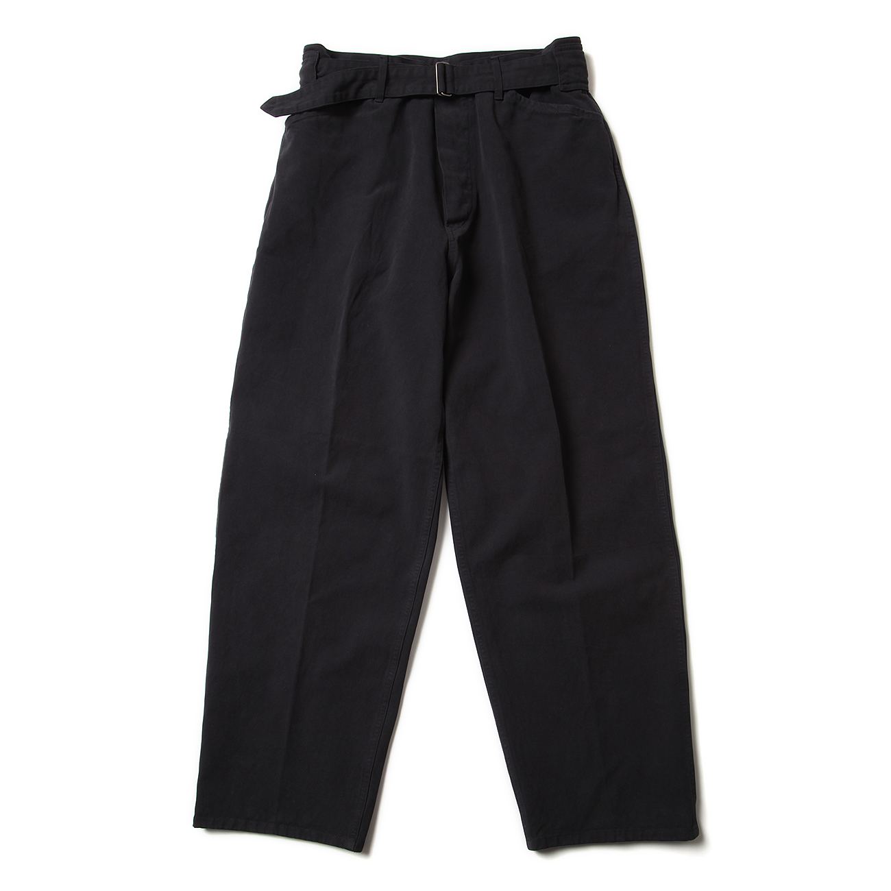 COMOLI コモリ 製品染めベルテッドパンツ ネイビー W03-3014 COMOLI