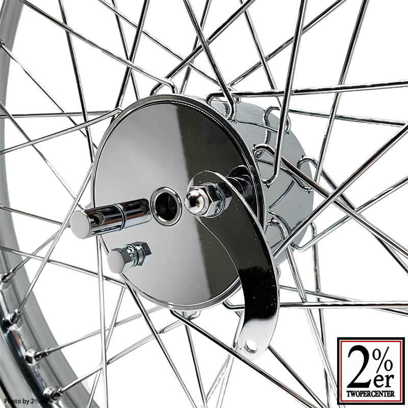 21インチ ミニドラムホイールセット 21x1.85in クローム / 2％er