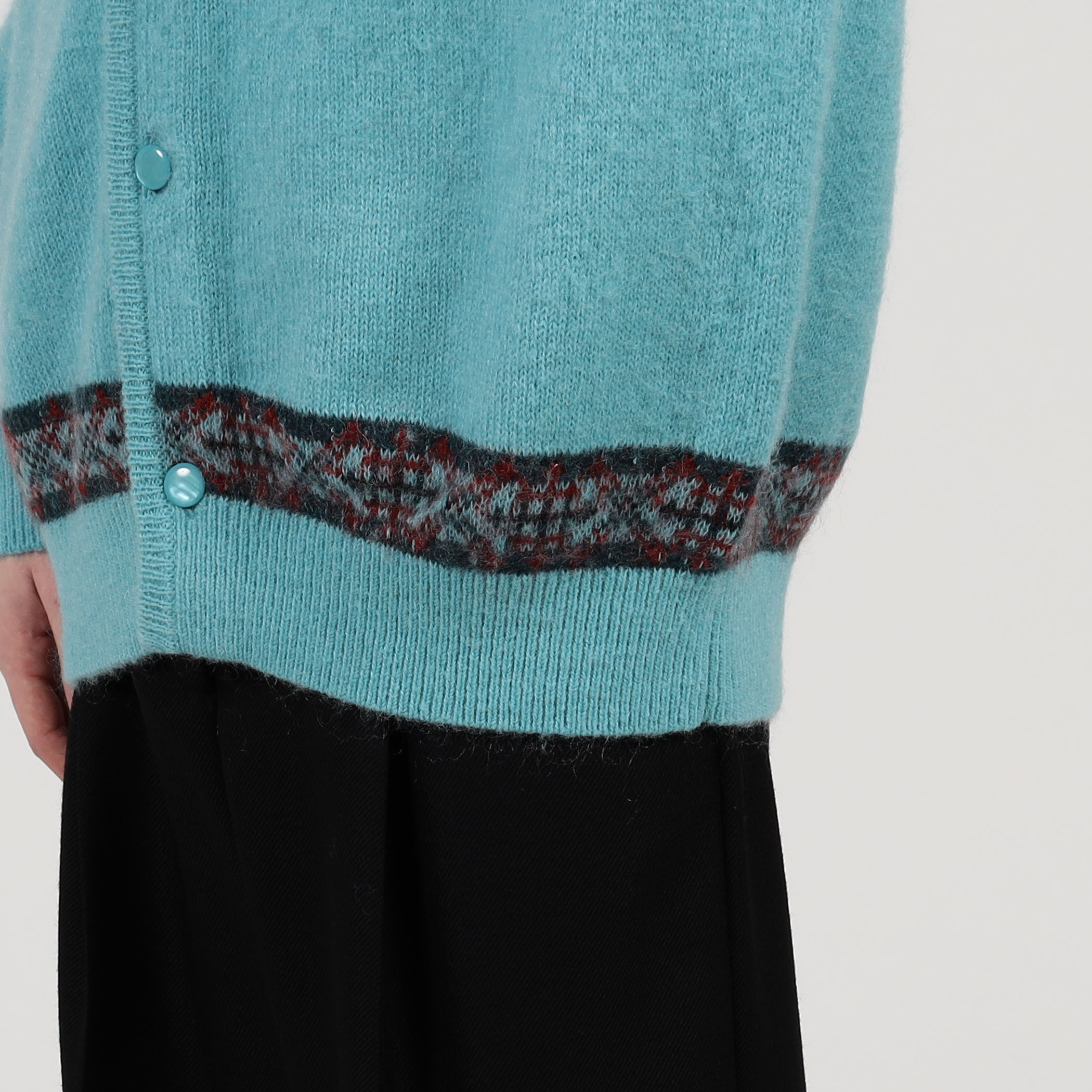 TOOMRROWLAND tricot ナイロンモヘヤウール フェアアイルジャガード