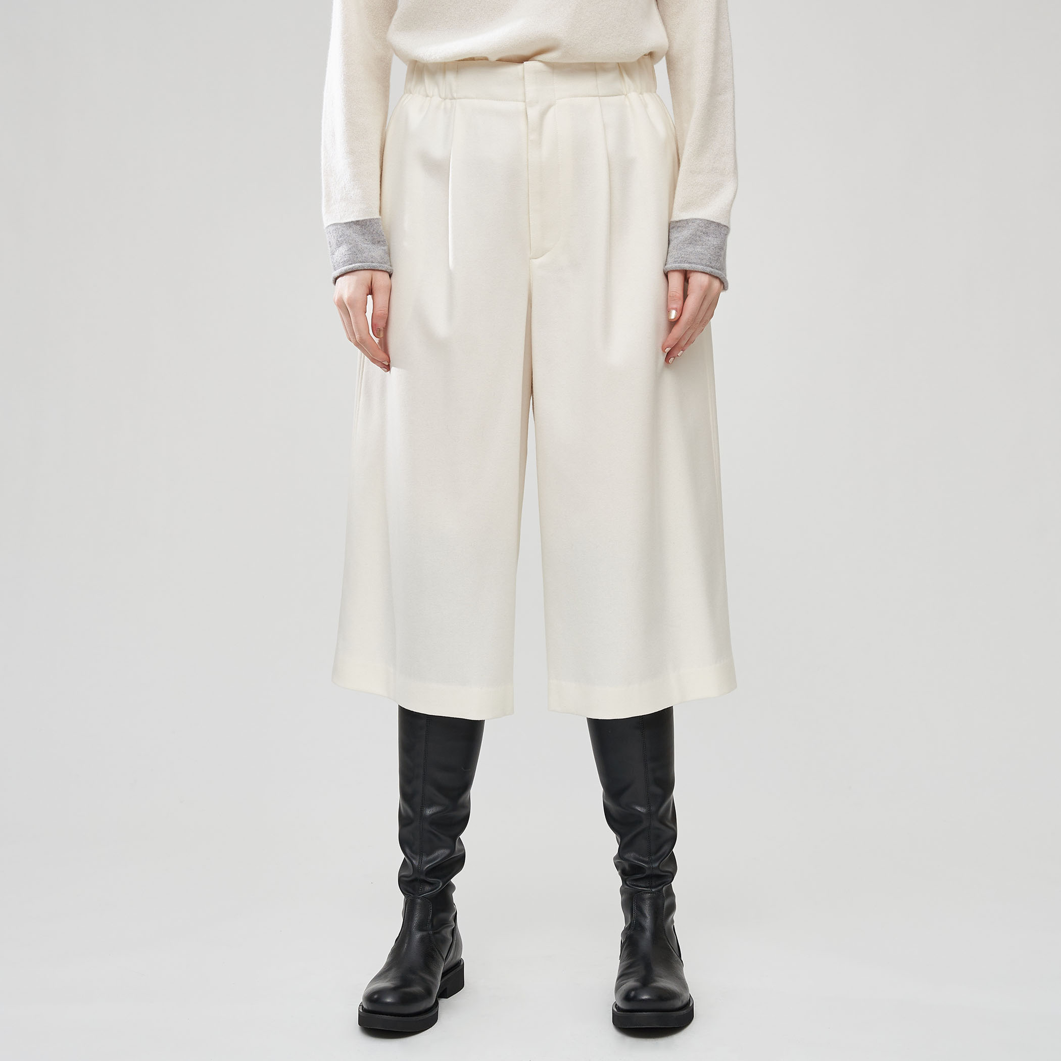 ホワイトフランネル キュロットパンツ｜トゥモローランド 公式通販