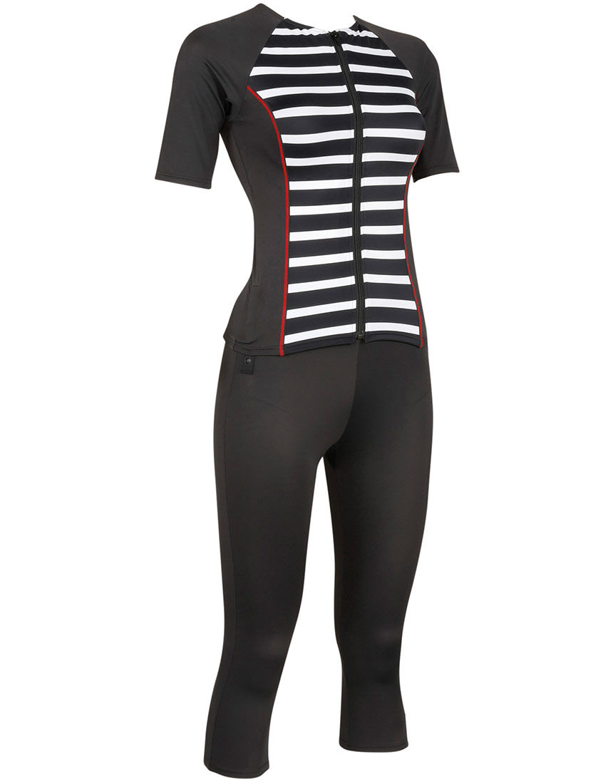 ワコール／スイムウェア フィットネス水着｜細見せ｜おなかシェイプ美