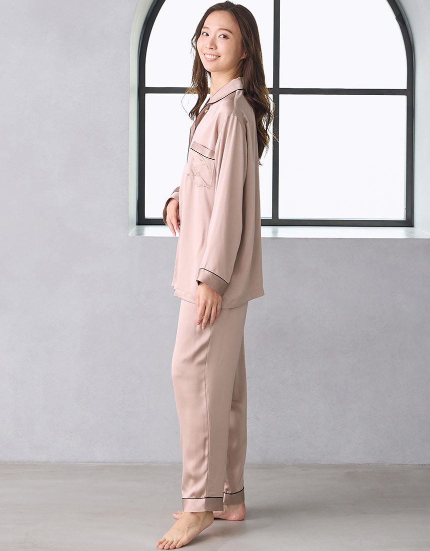 ワコール／睡眠科学 【シルク100％】ここちよく眠れるパジャマ 上品