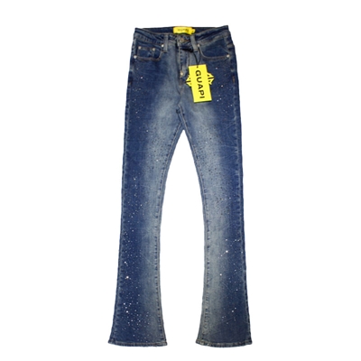 OBSIDIAN BLACK ICON EMBELLISHED DENIM V2 -BLACK- | WALKIN STORE