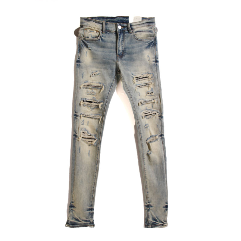 mnml(ミニマル)/ X165 PAISLEY STRETCH DENIM -BLUE- | WALKIN STORE