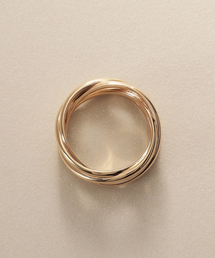 K10ダブルXライン リング（リング） | COCOSHNIK（ココシュニック