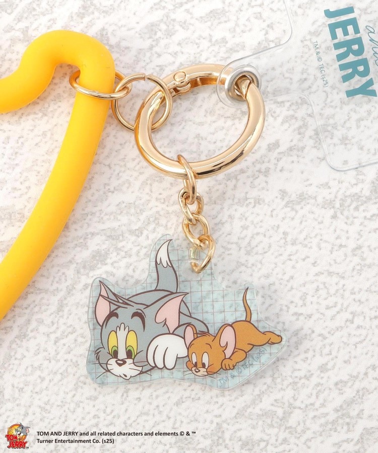 ◇トムとジェリー チーズ型スマホストラップ トム（モバイル関連