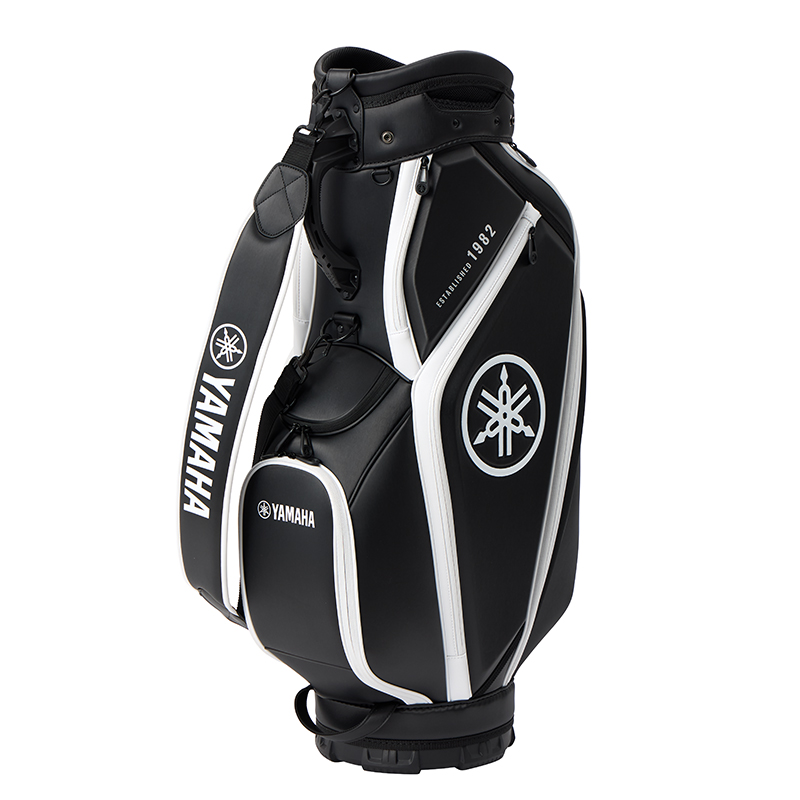 ミドルサイズキャディバッグ ブラック×ホワイト | ヤマハ ゴルフ