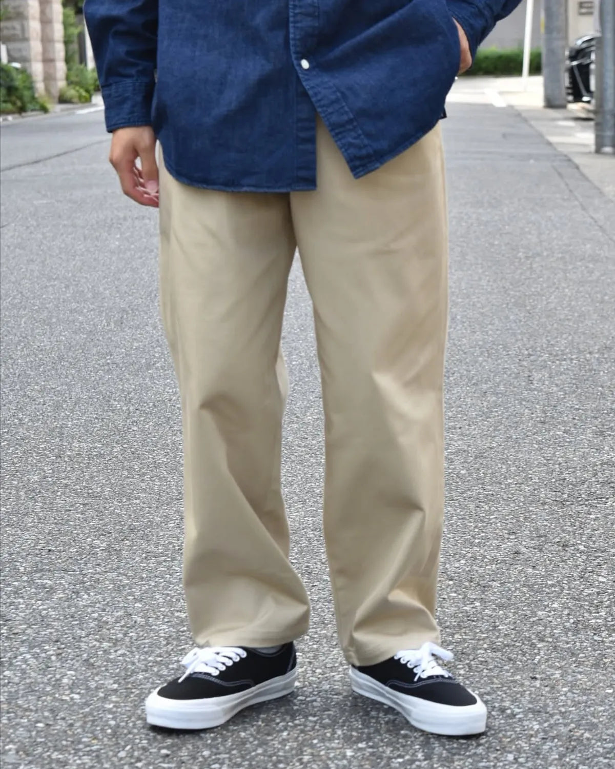 DESCENDANT (ディセンダント) / DC-6 ORGANIC COTTON TWILL TROUSERS
