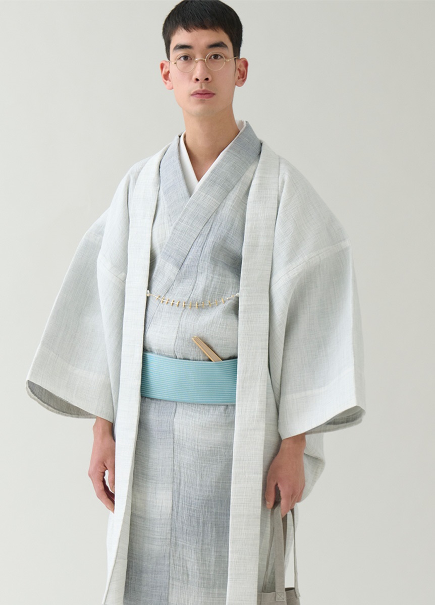 近江縮 灰 | 男の浴衣 | やまとオンラインストア