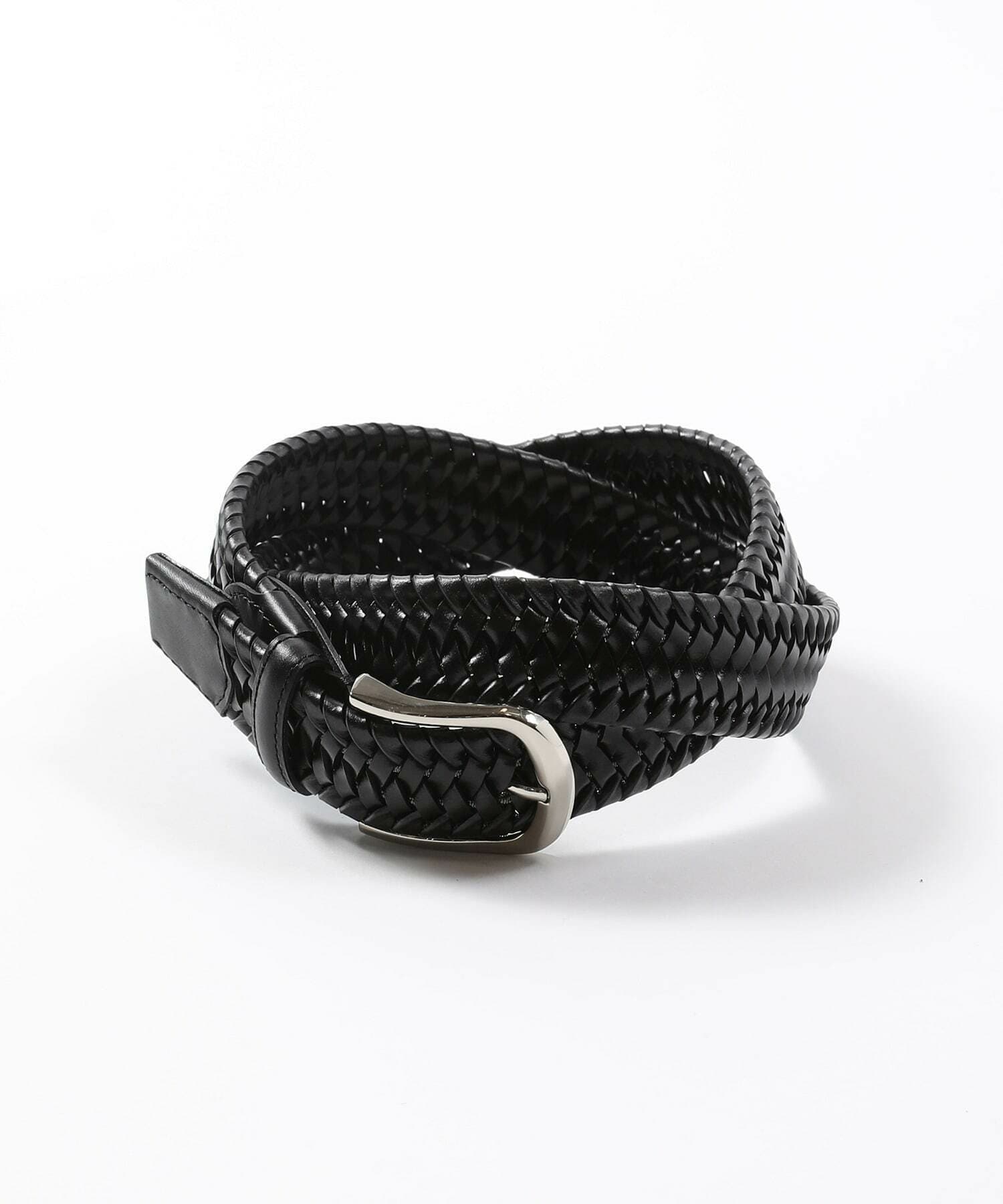 DOMODOSSOLA】レザーメッシュプレーンベルト｜メンズファッション通販