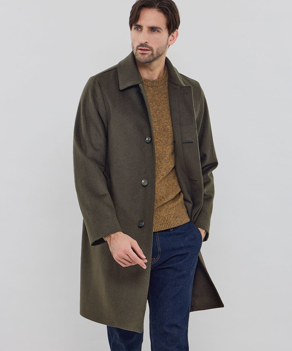 DUNFORD】ウールカシミヤビーバーステンカラーコート(コート