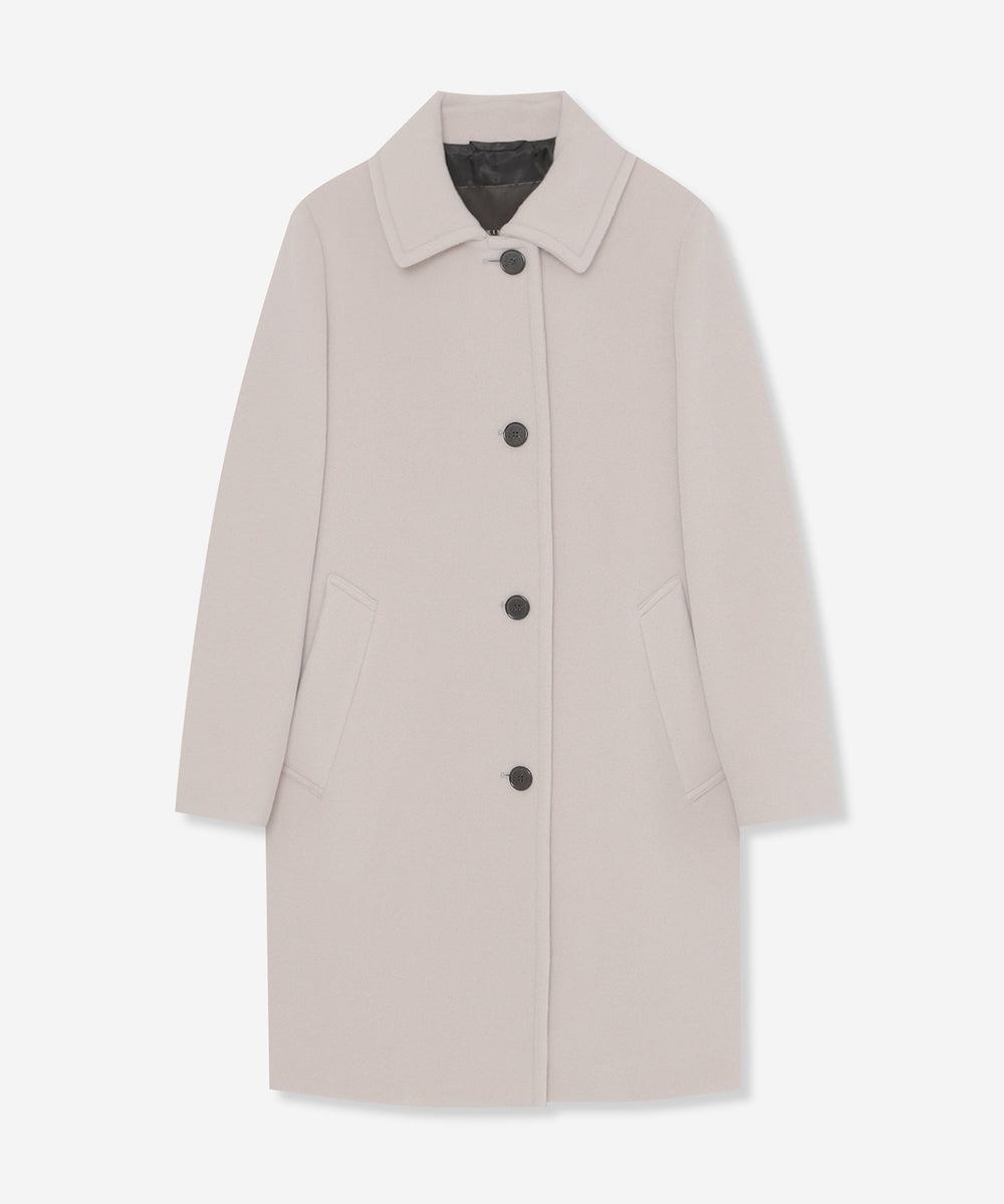 婦人画報掲載】【BANTON/バントン】ウールダブルクロスベロアコート