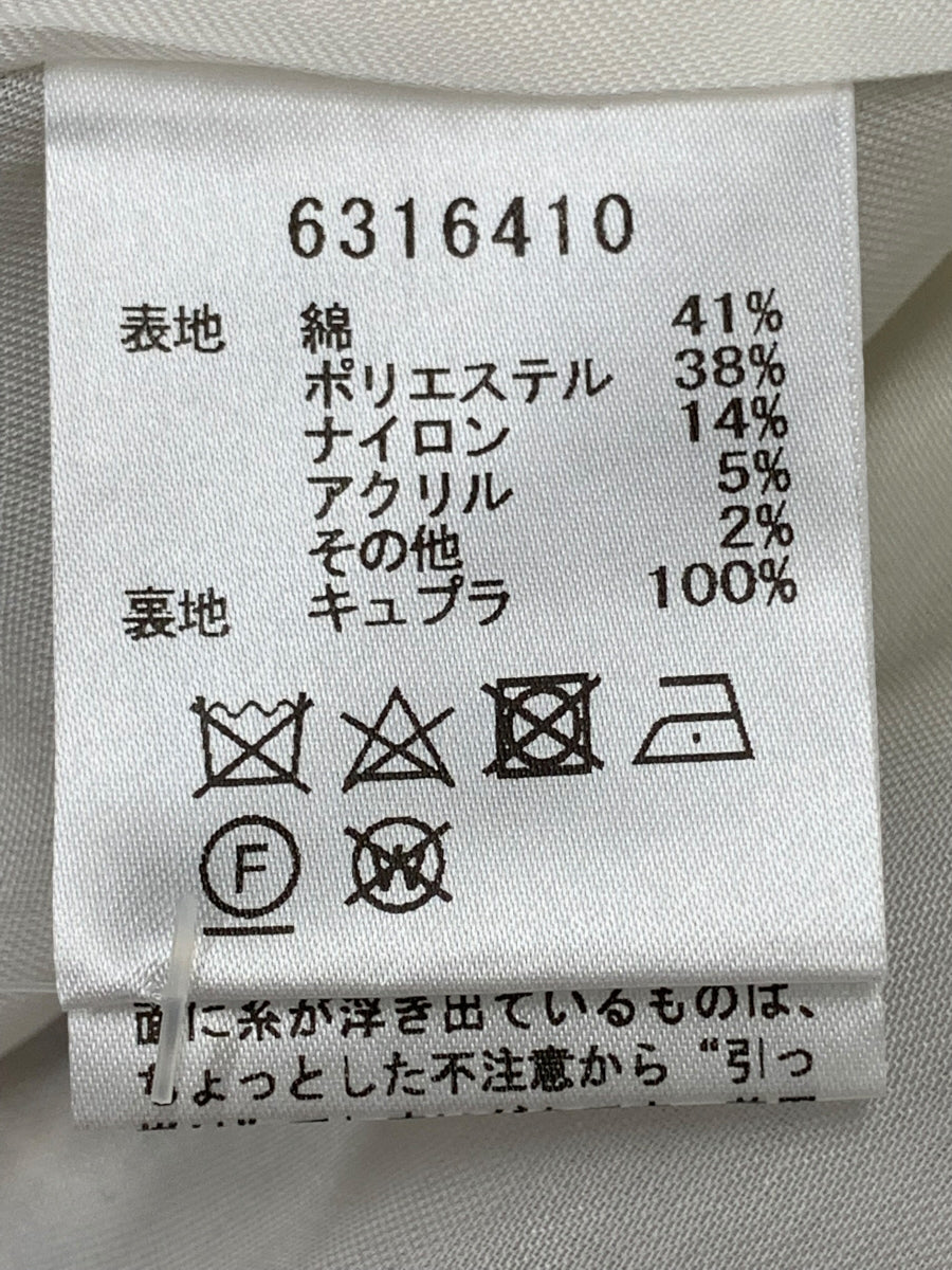 ルネ 6316410 ワンピース 36 ブルー ツイード フラワービジュージップ