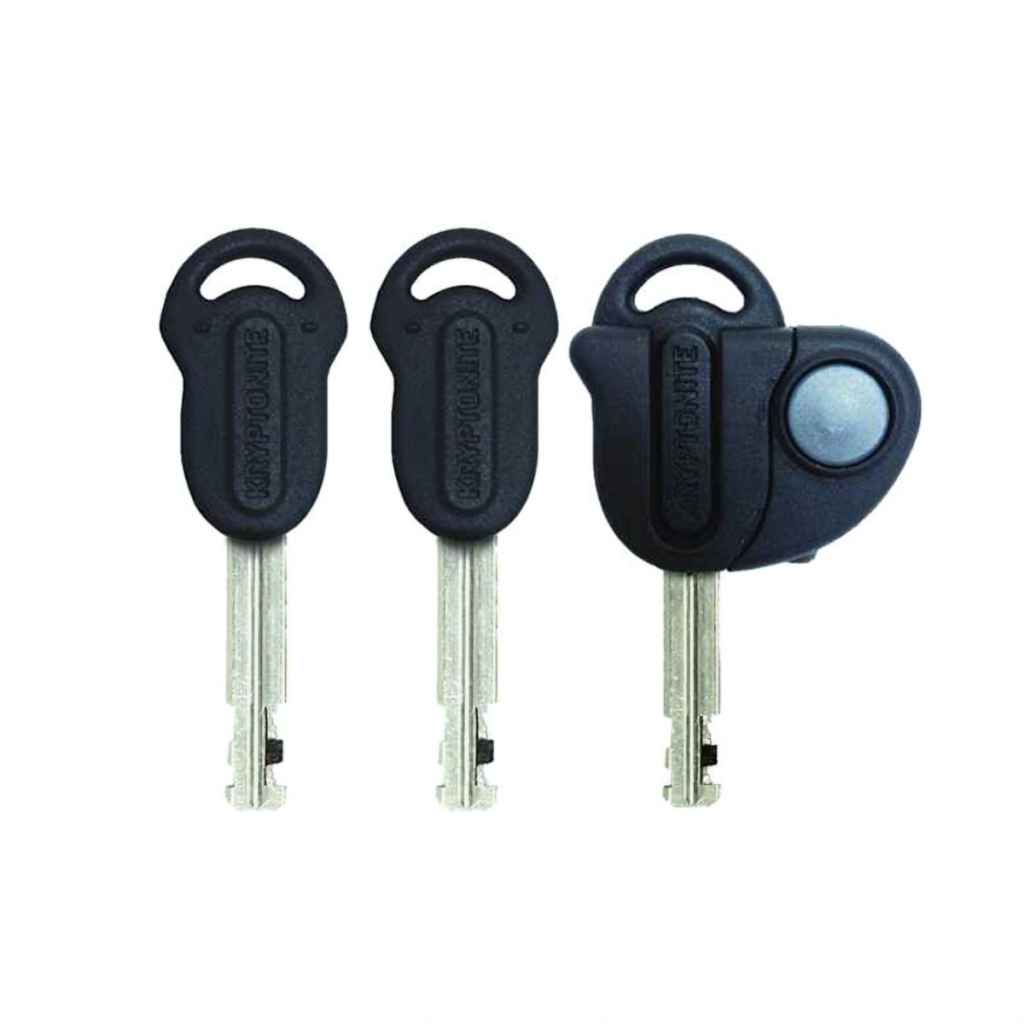 KRYPTONITE* evolution lite mini u-lock (black/orange) - BLUE LUG