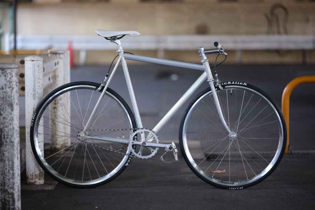 AFFINITY CYCLES* 2024 lo pro track frame (iridescent grey) - BLUE