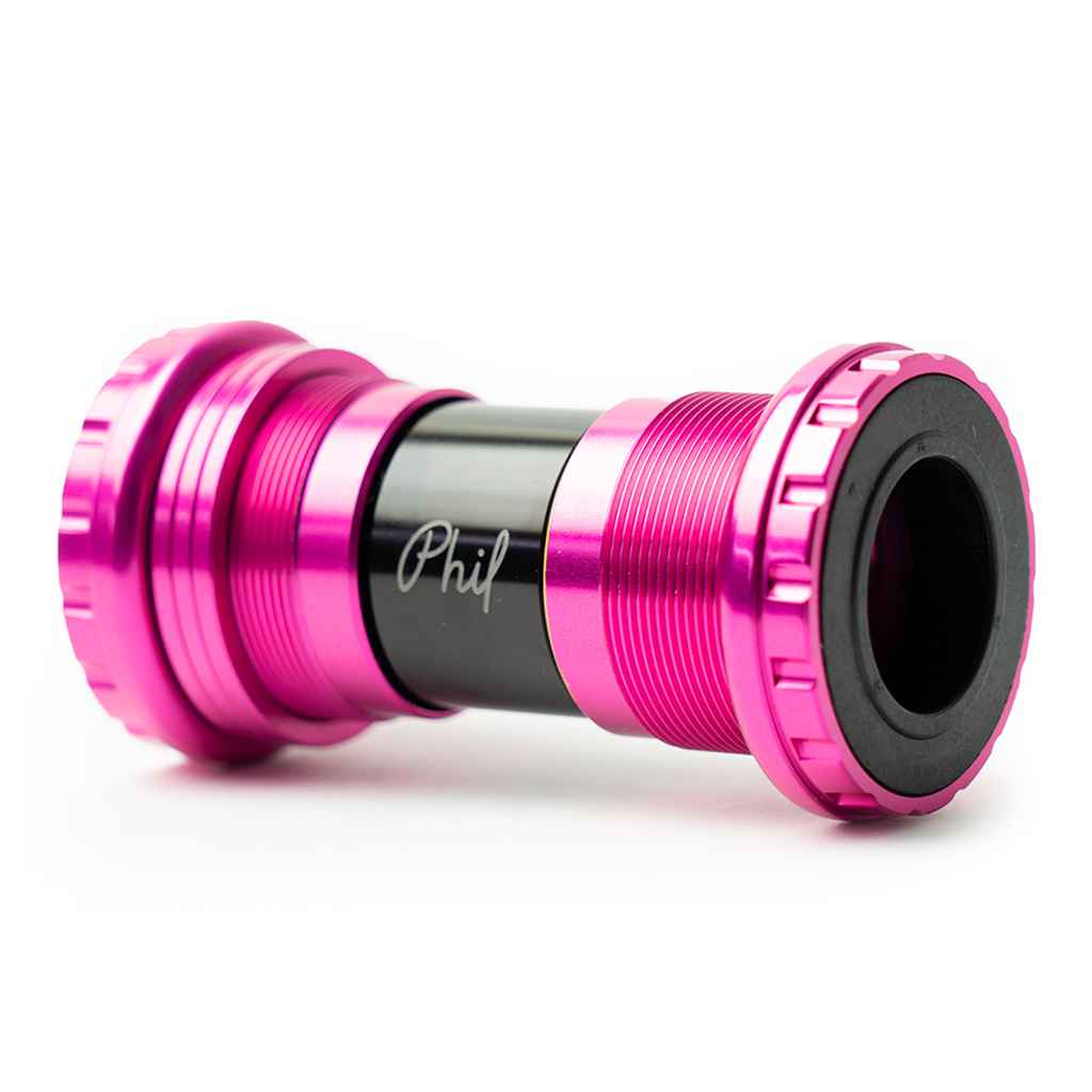 PHILWOOD* outboard bottom bracket (aluminum/pink) - BLUE LUG