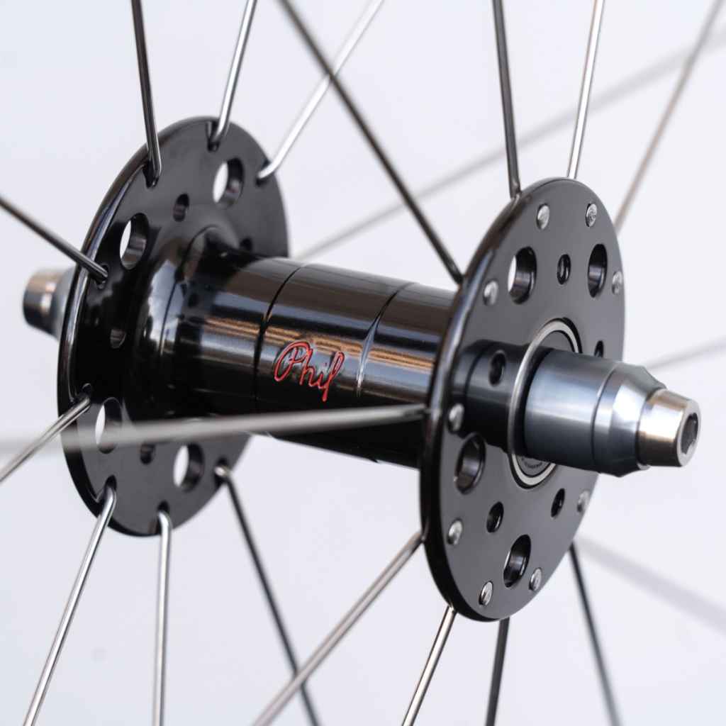 DT SWISS×PHILWOOD* RR411 pro track wheel front (20h) - BLUE LUG