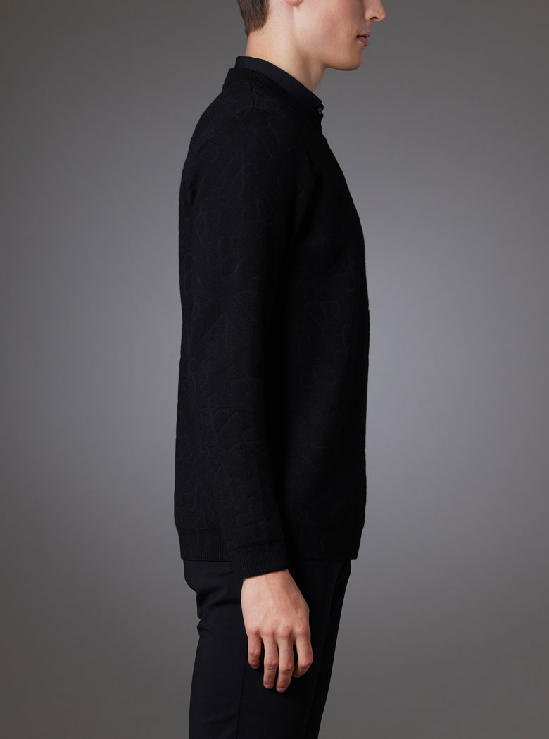 クルーネックジャカードセーター | デサントゴルフ公式