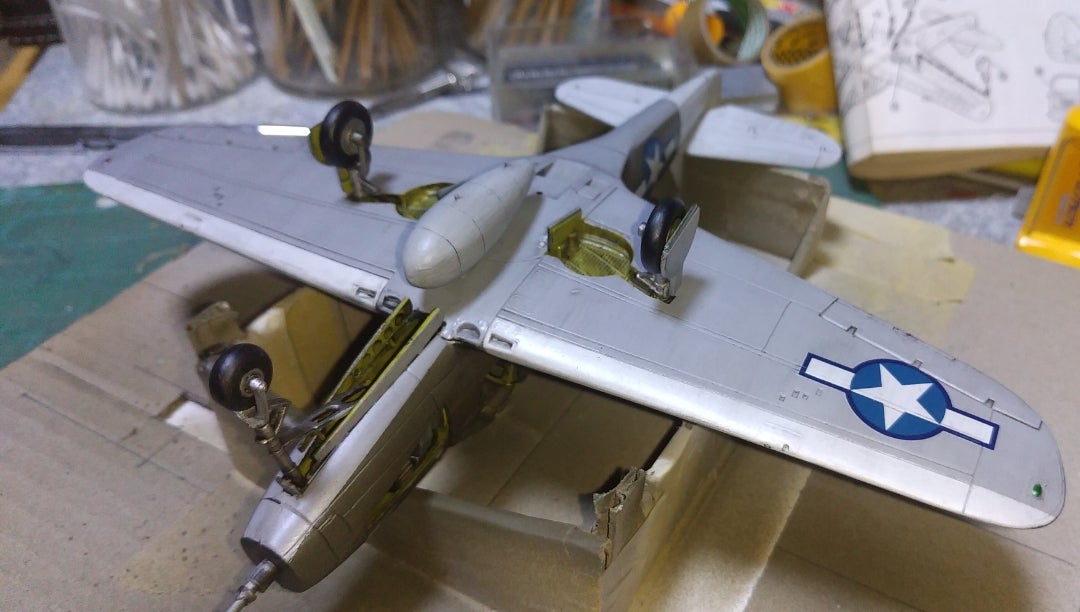モノグラム1/48 P39エアラコブラの製作⑦ | gatchan1961のブログ